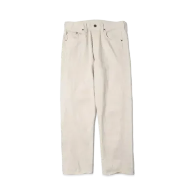A.PRESSE Washed Denim Pants "Ecru"