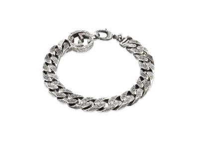 GUCCI Interlocking G Chain Bracelet In Silver