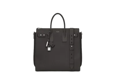 SAINT LAURENT Sac De Jour North/South In Grained Leather "Storm"