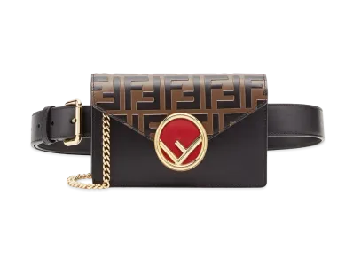 FENDI Belt Bag Leather Belt Bag "Black"