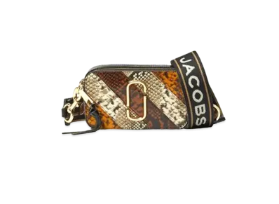 Marc Jacobs The Snapshot Snake Embossed "Brown Multi"