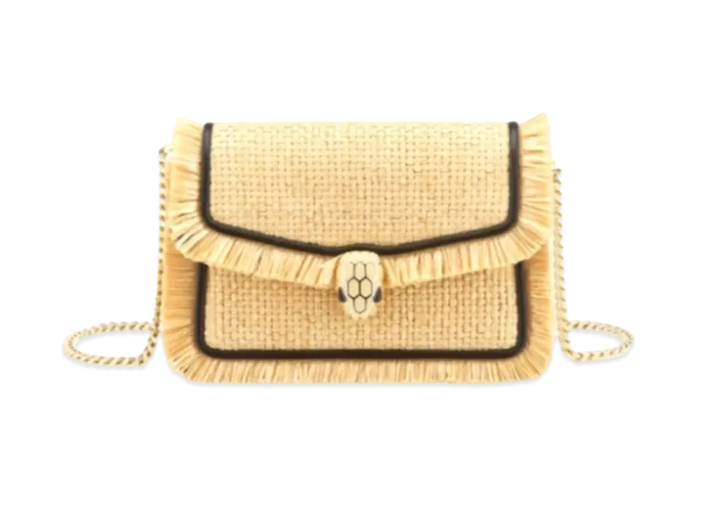 BVLGARI Serpenti Diamond Blast Crossbody Bag "Beige"