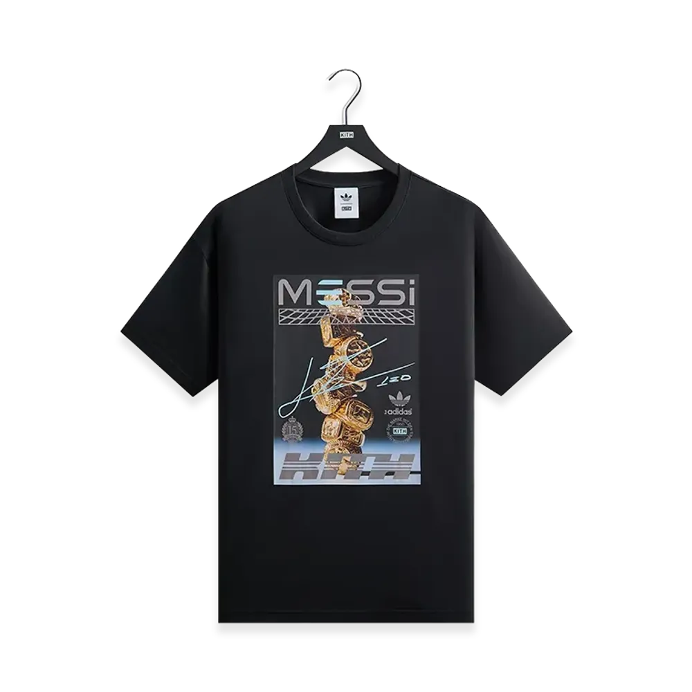 Kith x Lionel Messi x adidas Football Graphic Tee "Black"