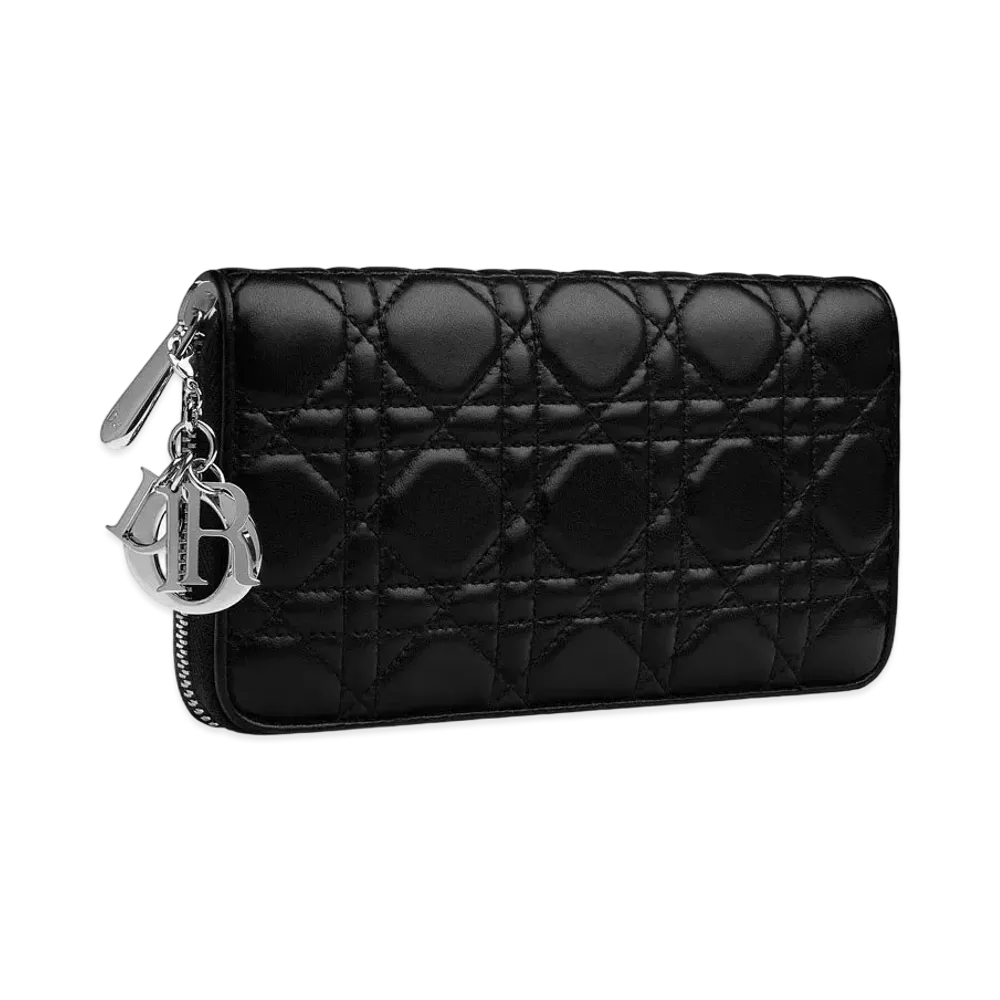 Dior Lady Dior Voyageur Wallet "Black"