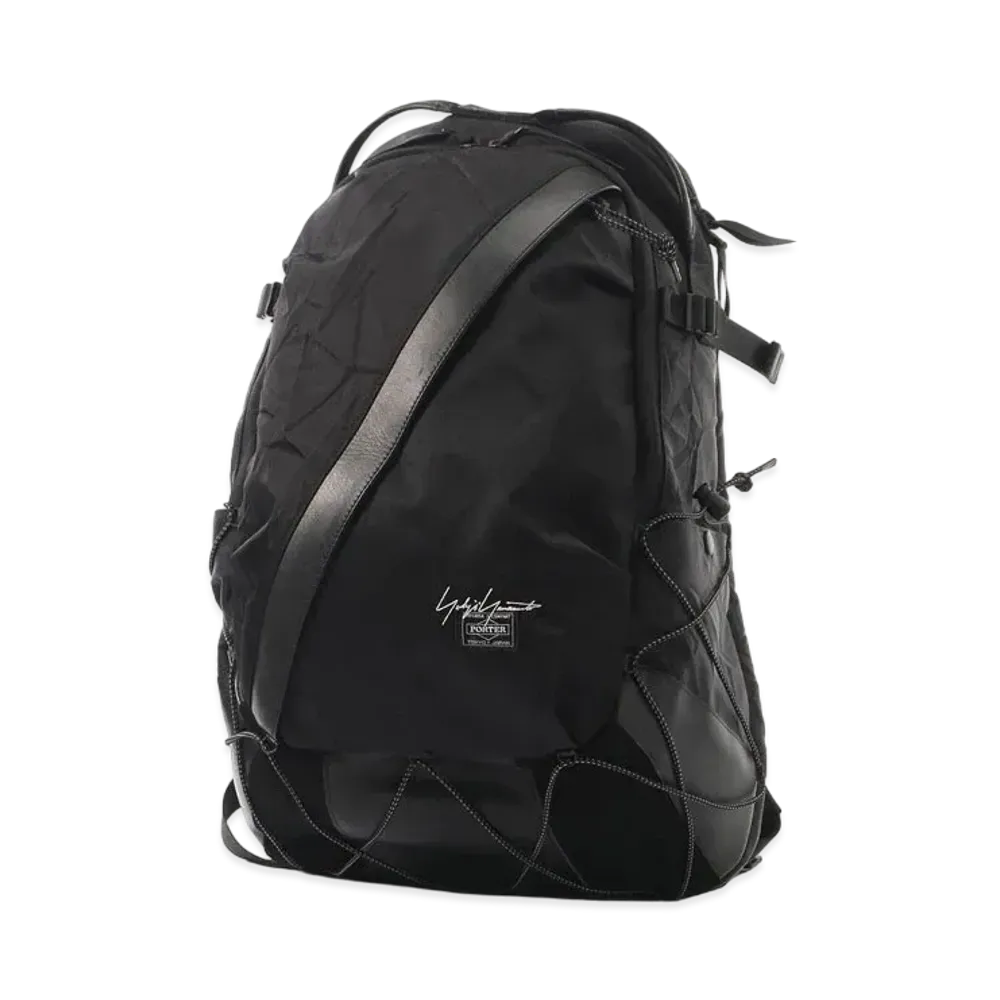 Yohji Yamamoto Pour Homme PORTER CRASH NYLON BACKPACK "Black"