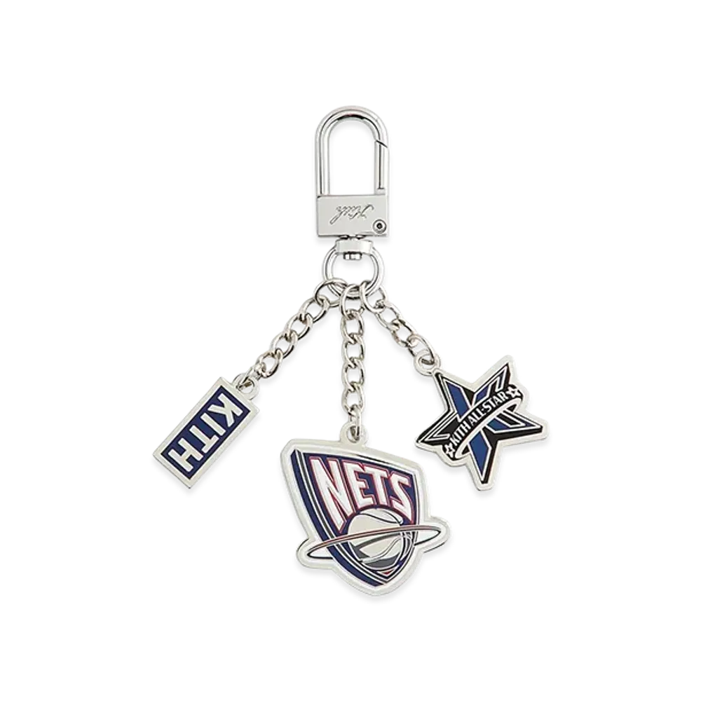 Kith x NBA All-Star New Jersey Nets Keychain "Silver"