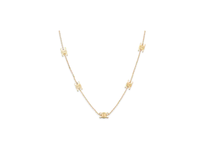CELINE Mini Triomphe Necklace "Gold"