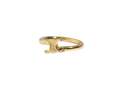 CELINE Triomphe Asymmetric Ring "Gold"