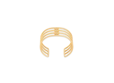 CELINE Triomphe Cage Cuff in Finish Brass "Gold"