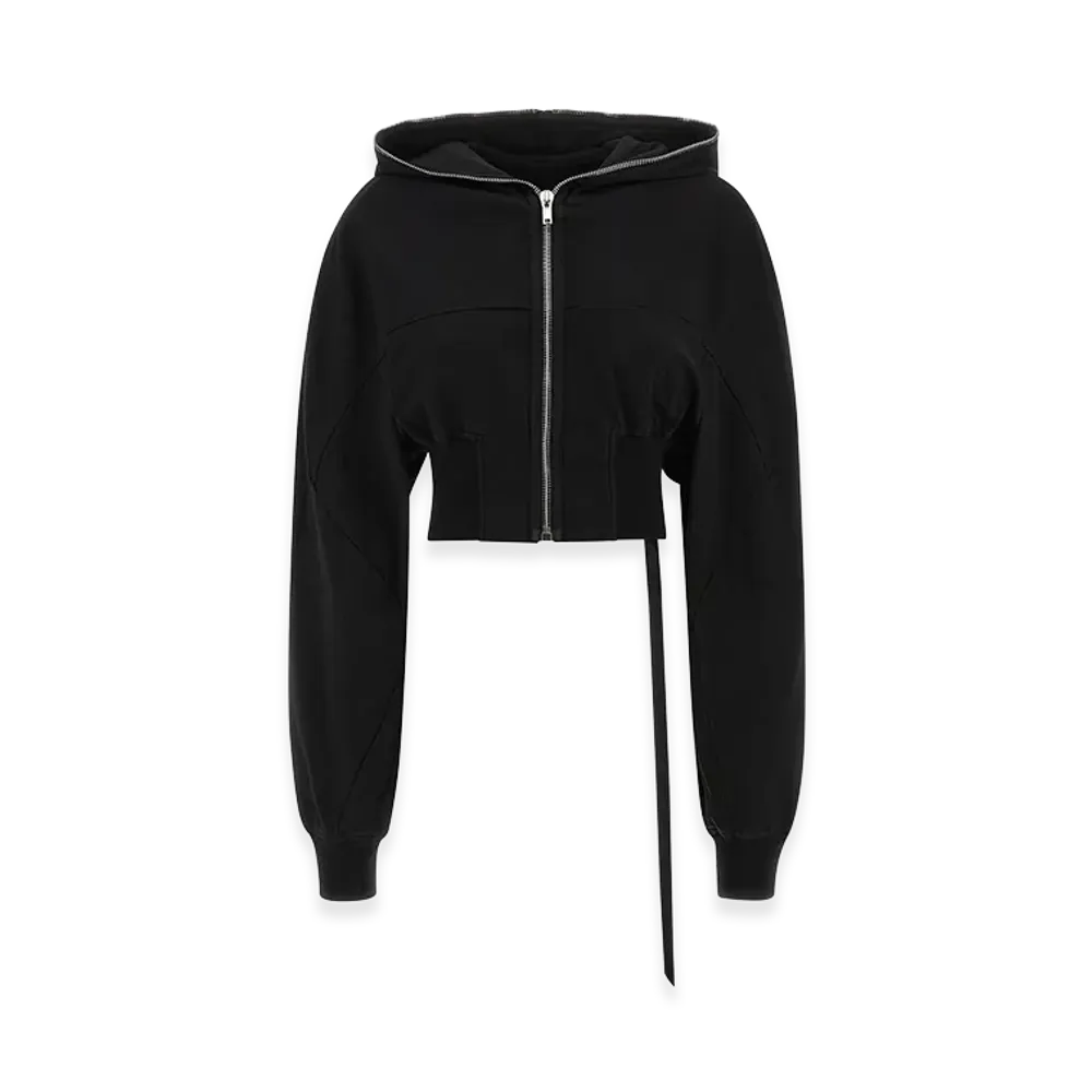 Rick Owens DRKSHDW Women's Collage Gimp Hoodie "Black"