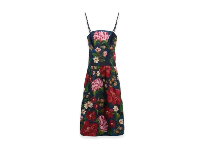 Barbour x FARM Rio Women's Wildflower Dress "Navy"