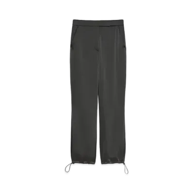 Max Mara Thai Triacetate Cady Drawstring Pants "Black"