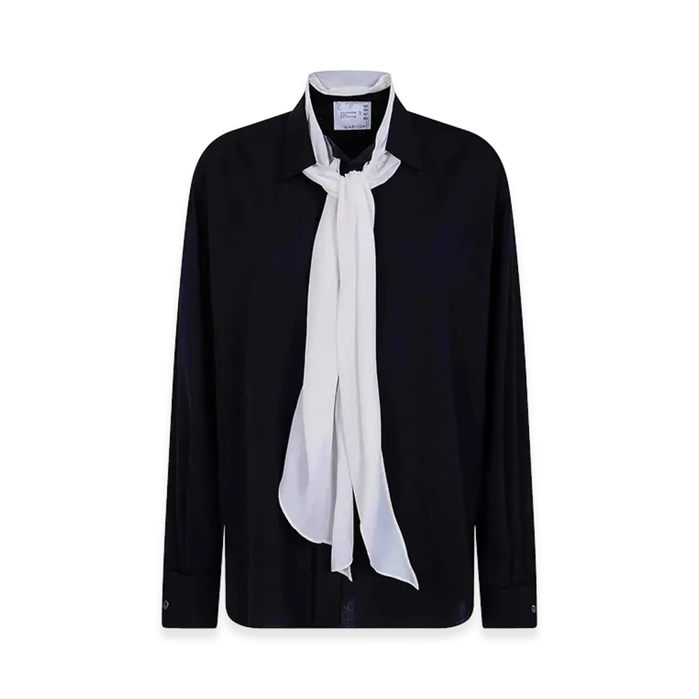 sacai Women's Suiting Shirt "Black"