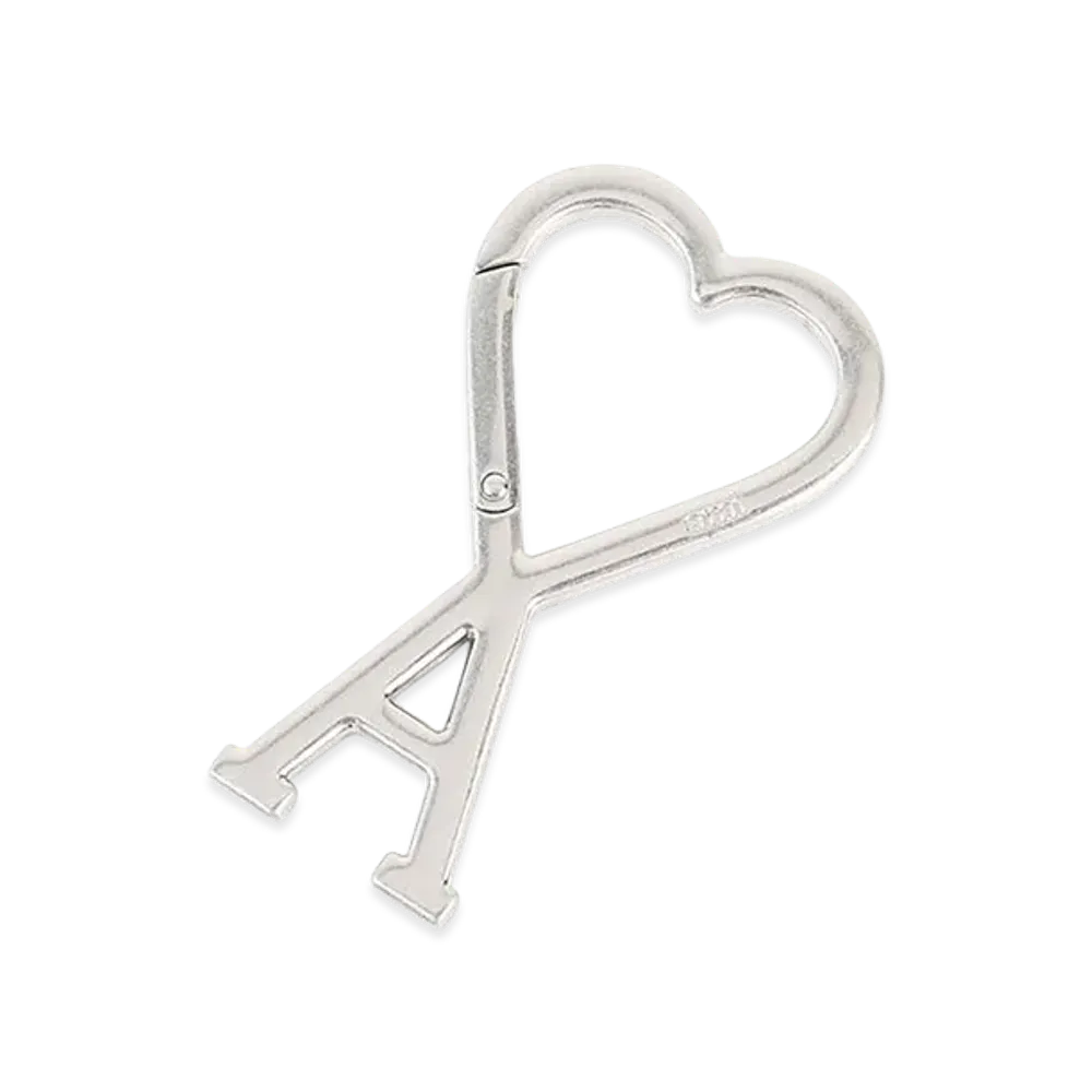 AMI PARIS Metal Keyring "Silver"