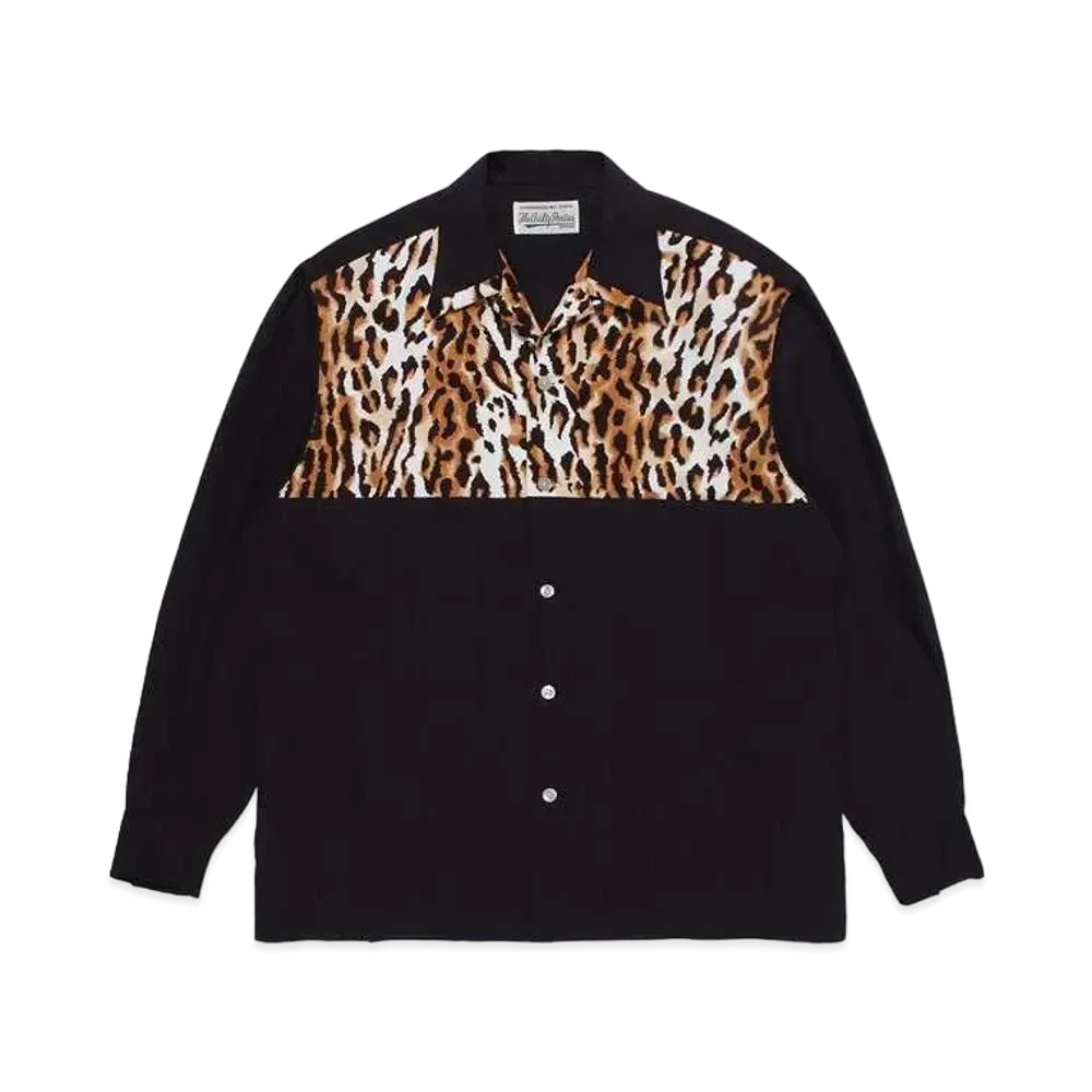 WACKO MARIA 50's Shirt "Black White"