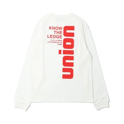 UNION VERT LS Tee "Bone"