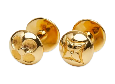 Louis Vuitton Bouton de Manchette Cufflinks "Gold"