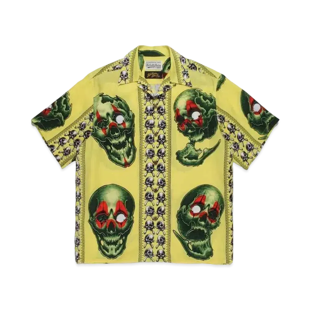 WACKO MARIA 56 TATTOO STUDIO / HAWAIIAN SHIRT #2 "Yellow"
