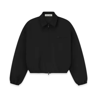 FEAR OF GOD ESSENTIALS Bonded Canvas Jacket "Jet Black"
