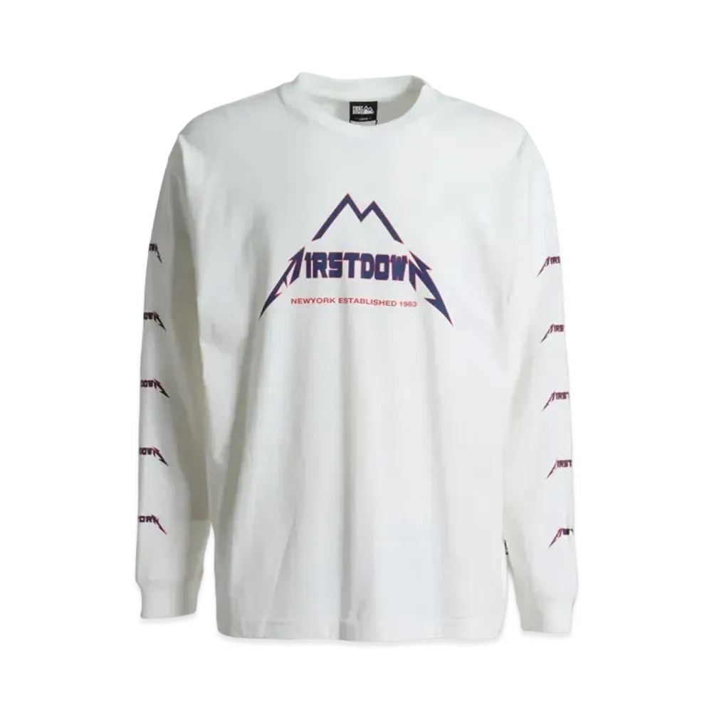 FIRST DOWN METAL L/S T "Off White"