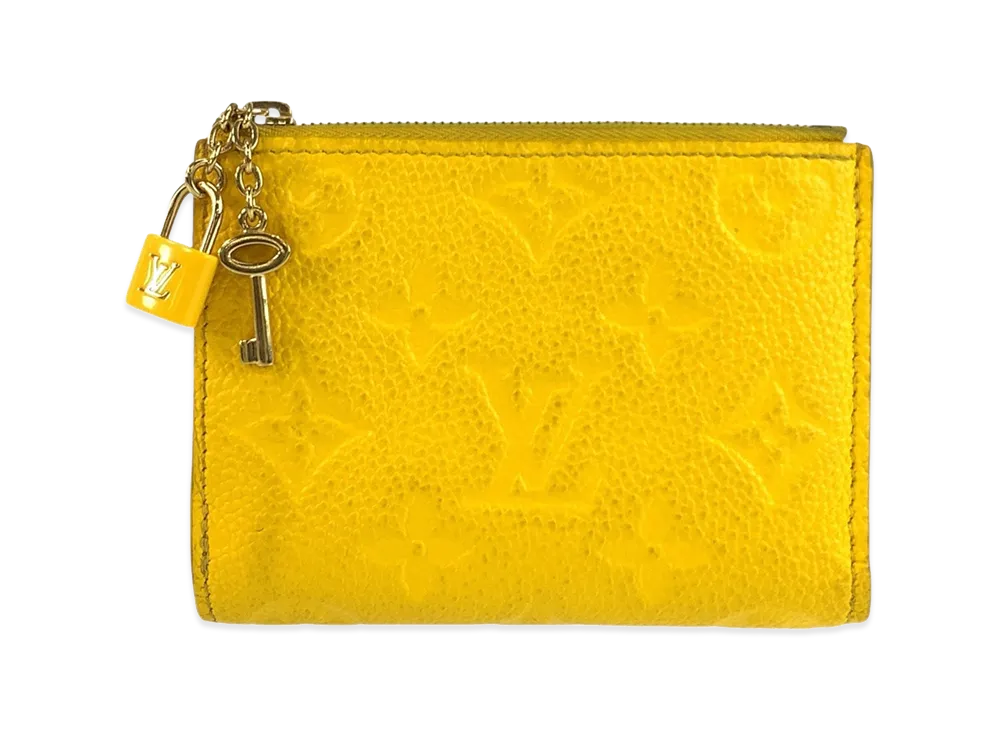 Louis Vuitton Portefeuille Lisa Monogram Empreinte "Yellow"