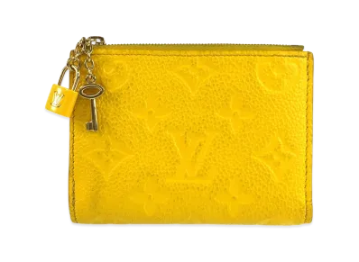 Louis Vuitton Portefeuille Lisa Monogram Empreinte "Yellow"