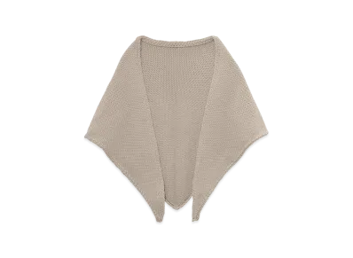 Graphpaper Soft Wool Triangle Stole "Ash"
