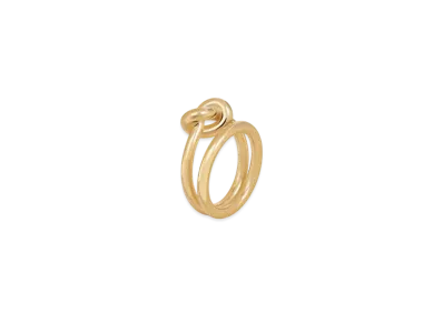 CELINE Knot Double Ring in Brass "Gold"