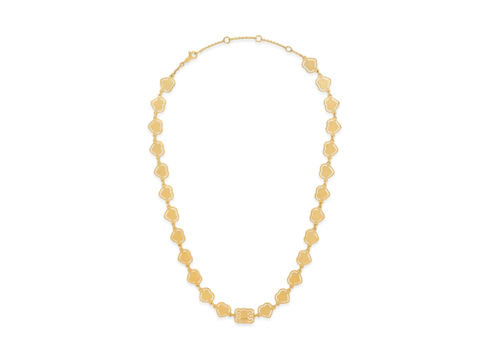 CELINE Coeur Celine Necklace in Brass with Gold Finish "Gold"