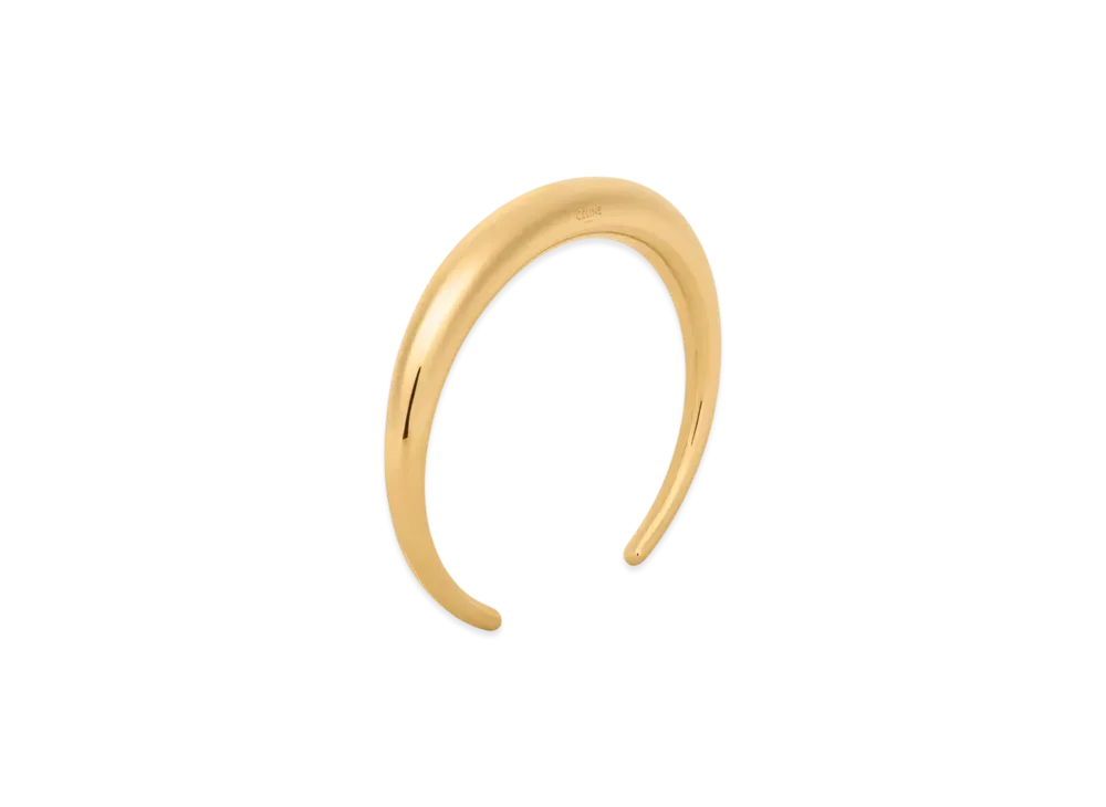 CELINE Formes Abstraites Cuff in Brass "Gold"