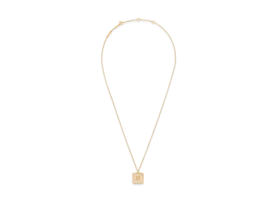 CELINE Triomphe Nightfall Necklace in Strass and Brass with Gold Finish "Gold"