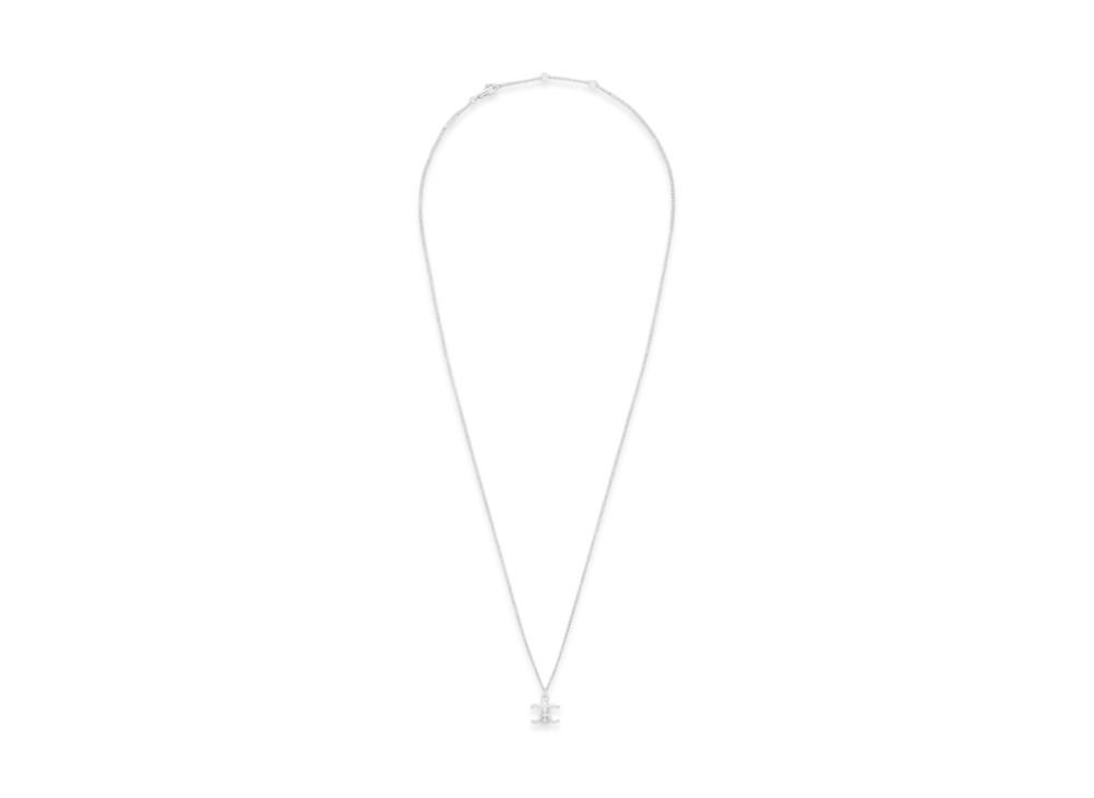 CELINE Triomphe De Lys Necklace "Silver"
