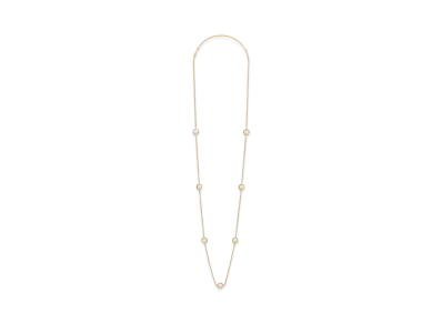 CELINE Les Perles Celine Sautoir in Resin Pearls and Brass "Gold/Ivory"