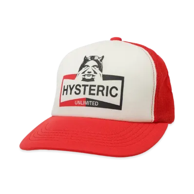 HYSTERIC GLAMOUR Hysteric Unlimited Mesh Cap "Red"