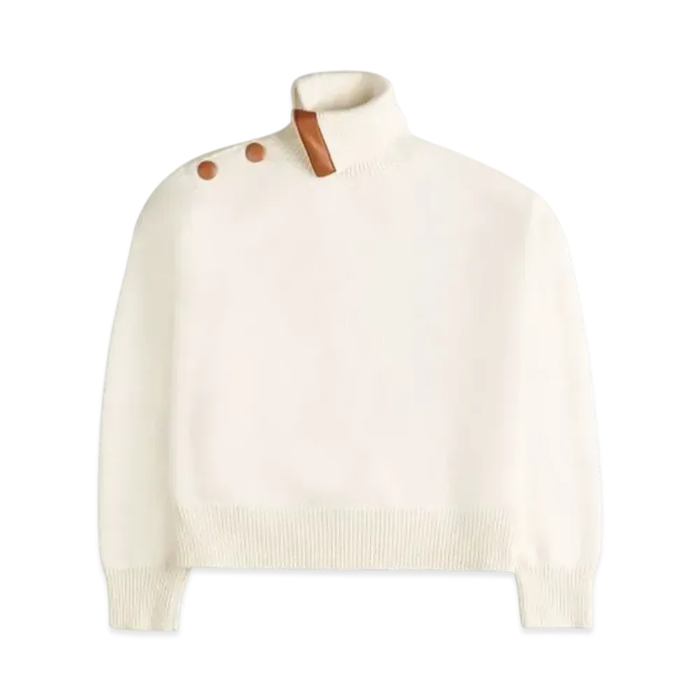 TOD'S Turtleneck in Wool and Cashmere "Off White "
