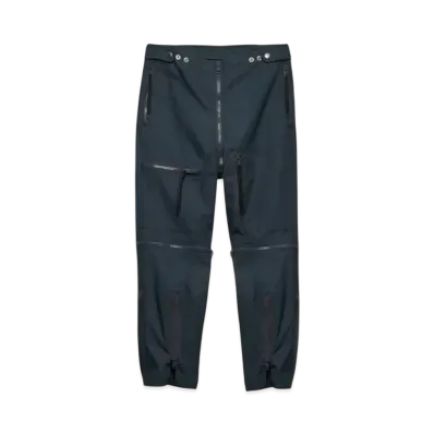 PRADA Men's Modular Cotton Pants "Silver Gray"