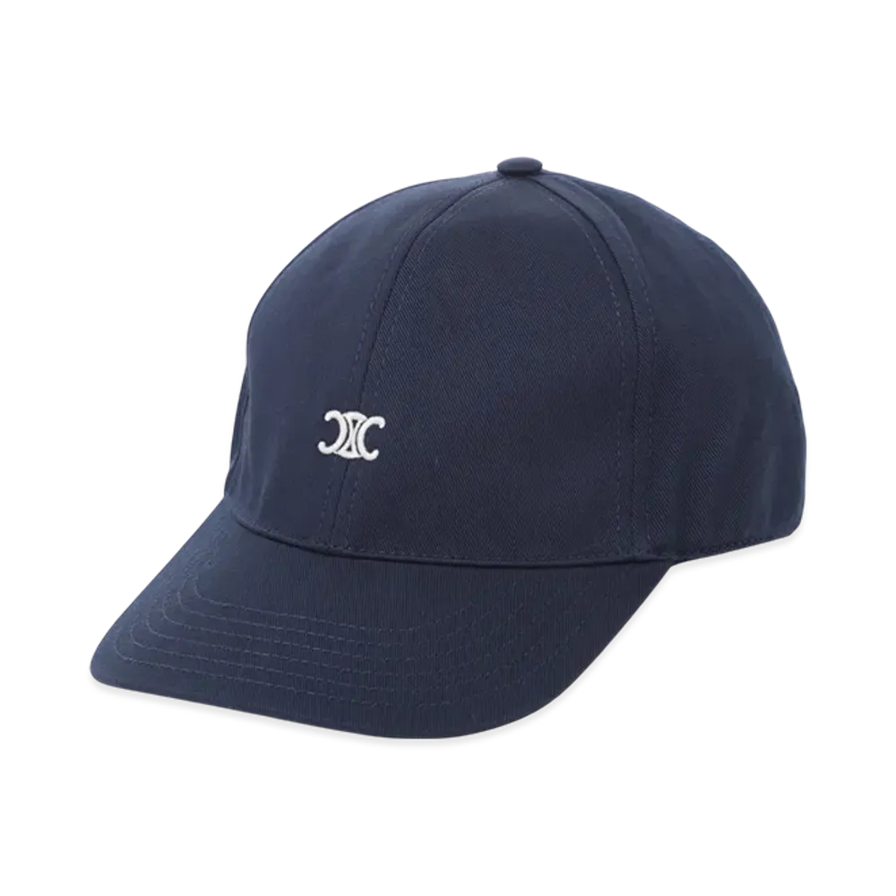 CELINE Casquette Mini Triomphe "Indigo"