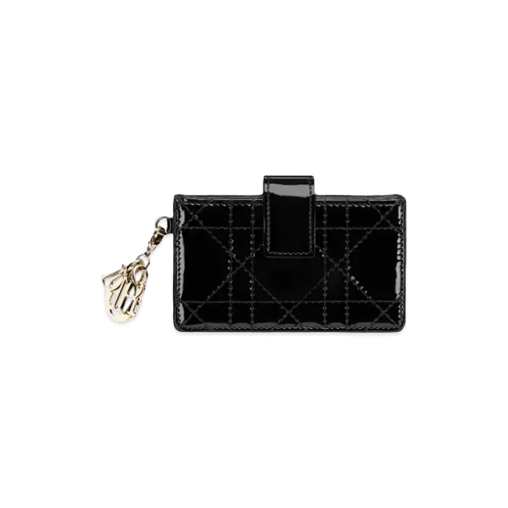 Dior Lady Dior 5-Gusset Card Holder "Black"