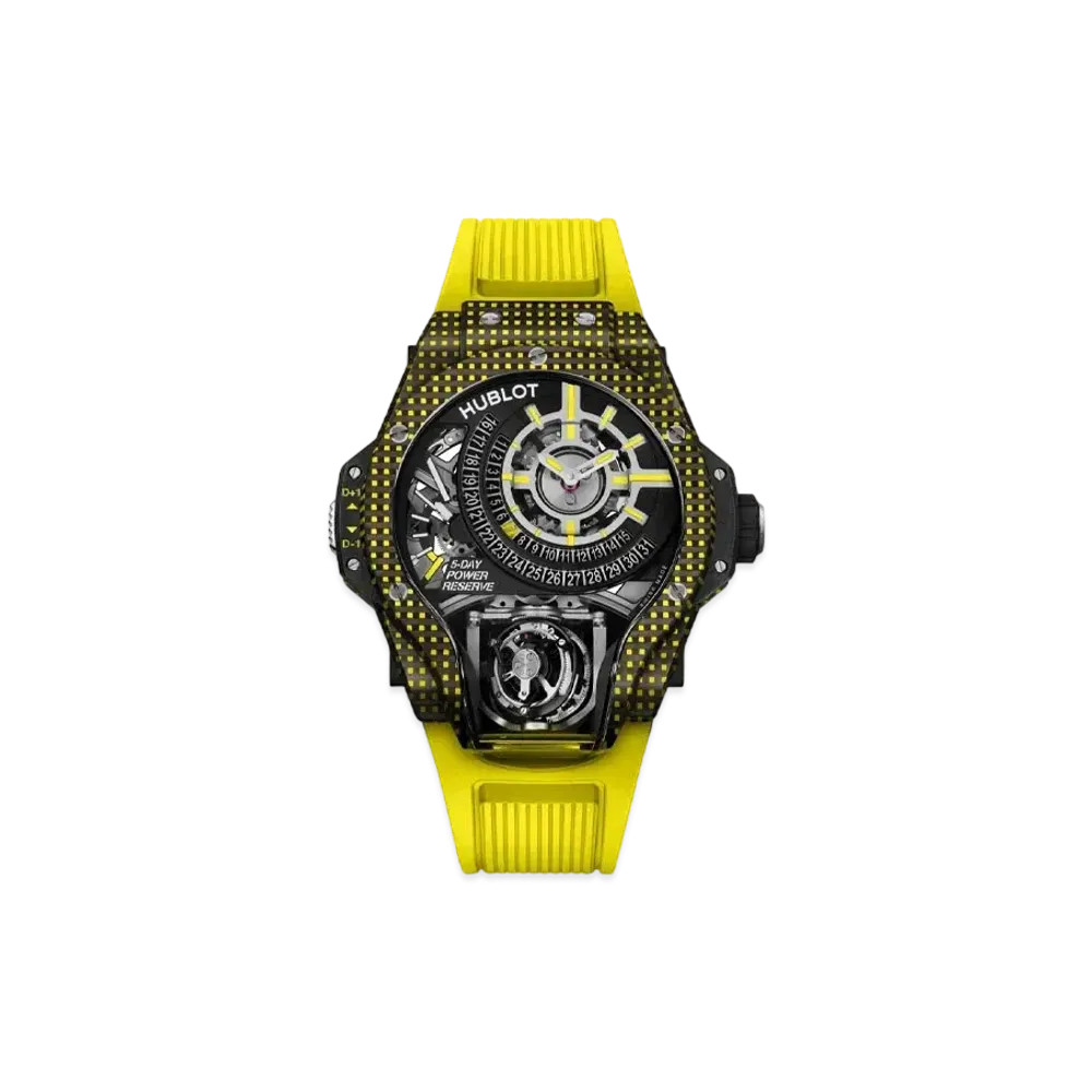 HUBLOT MP MP-09 Tourbillon Bi-Axis Yellow 3D Carbon 49mm