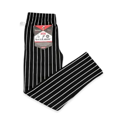 COOKMAN Chef Pants Bartenders Pants "Stripe/Black"