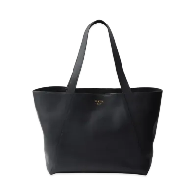 PRADA Leather Tote Bag "Black"