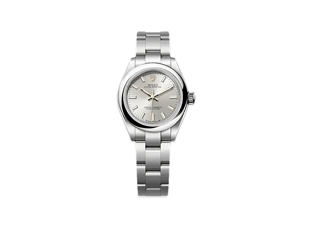 ROLEX Oyster Perpetual 28mm Oystersteel 276200 "Silver"