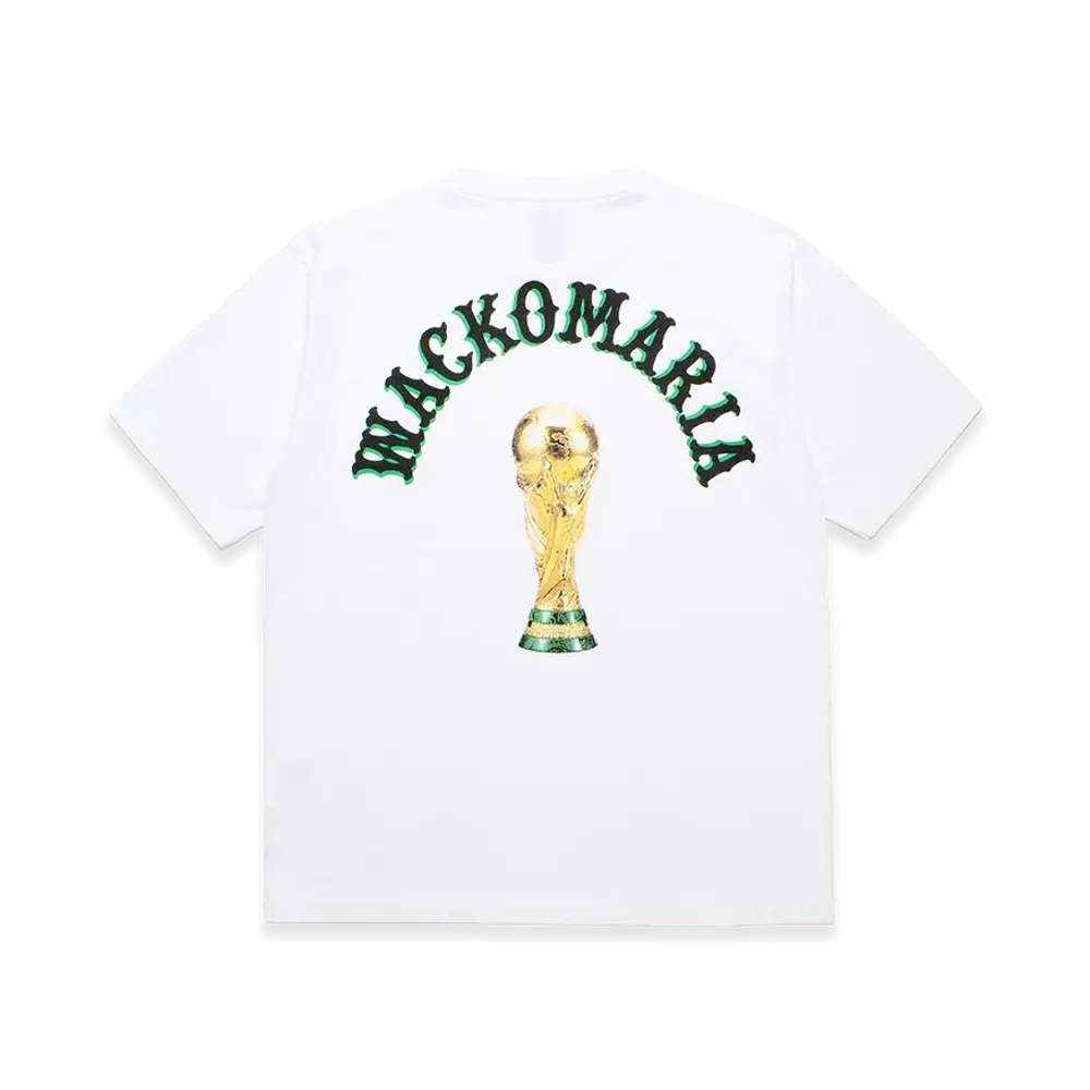 WACKO MARIA World Cup Washed Heavy Weight T-Shirt "White"
