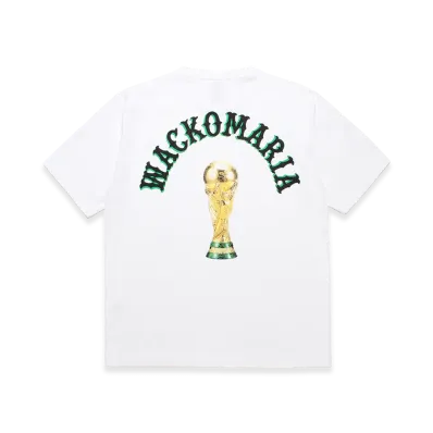 WACKO MARIA World Cup Washed Heavy Weight T-Shirt "White"