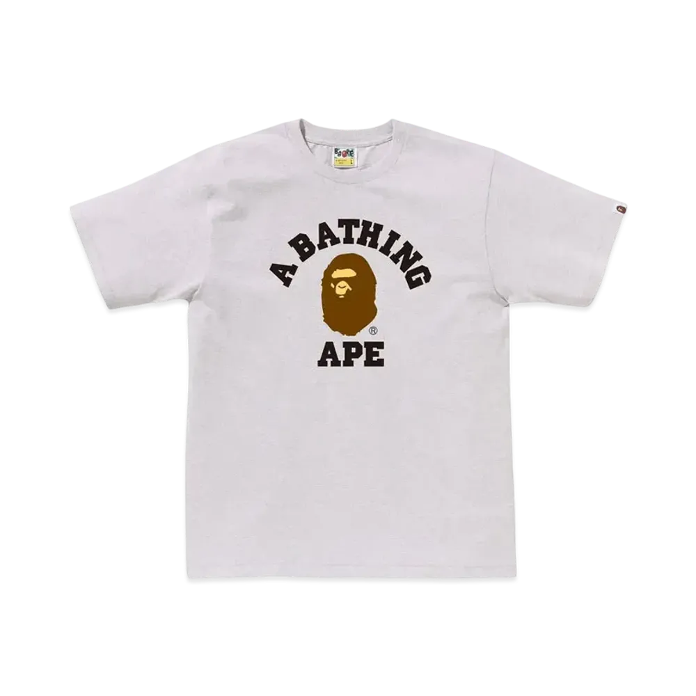 A BATHING APE College Tee "Gray"