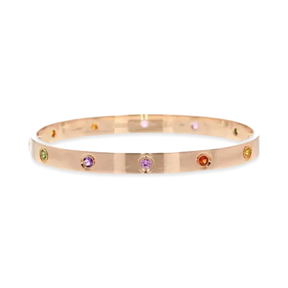 Cartier Love Bracelet Pink Sapphire Garnet Amethyst "Pink Gold"