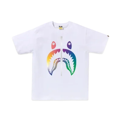 A BATHING APE Gradation Shark Tee BAPEC Special Preorder "White"