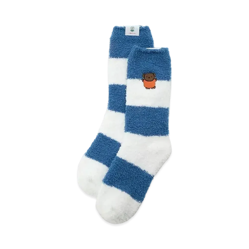 GELATO PIQUE x Dick Bruna Baby Moko Border Socks "Blue"