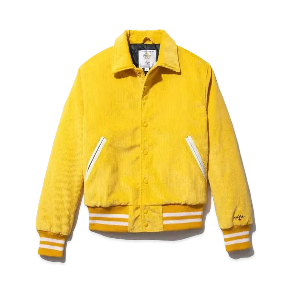 Noah Corduroy Varsity Jacket "Lemon"