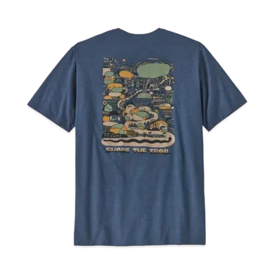 Patagonia Men's Commontrail Pocket Responsibili Tee "Utility Blue"
